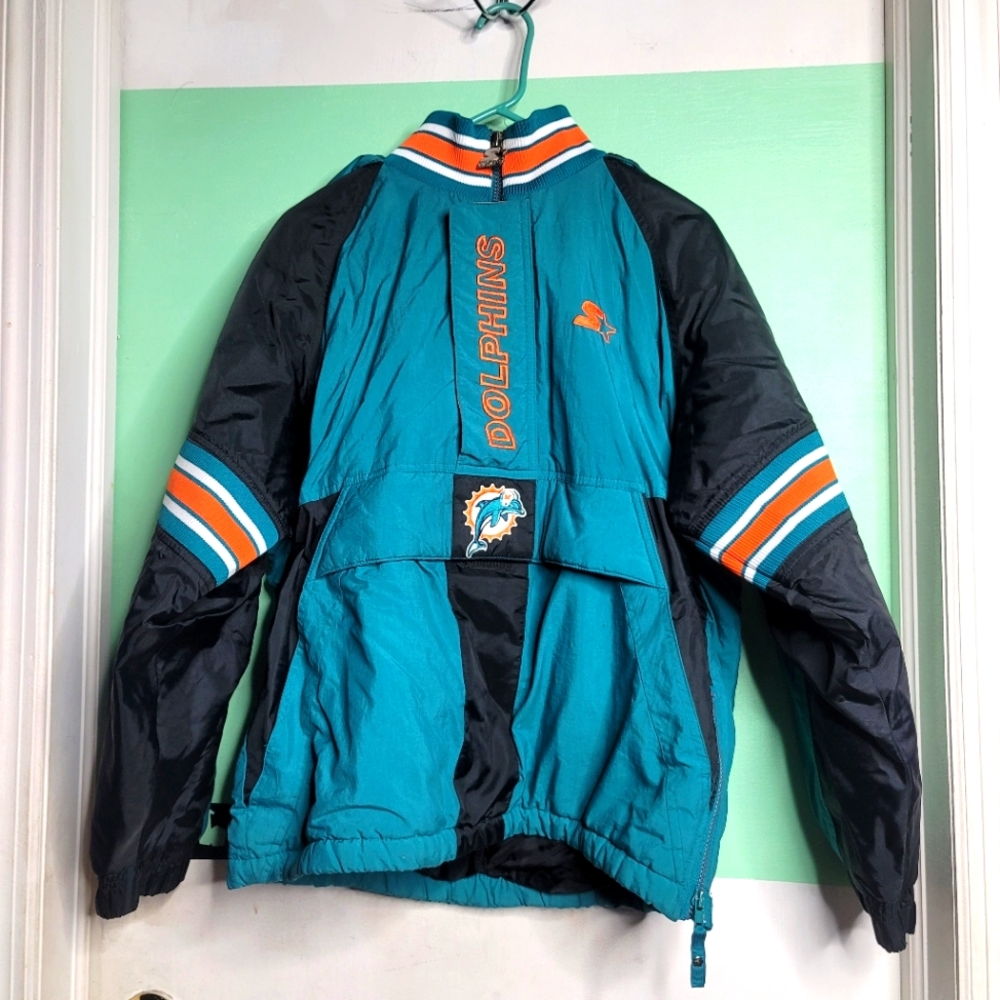 Vintage Starter NFL Pro Line Dolphins Jacket Large